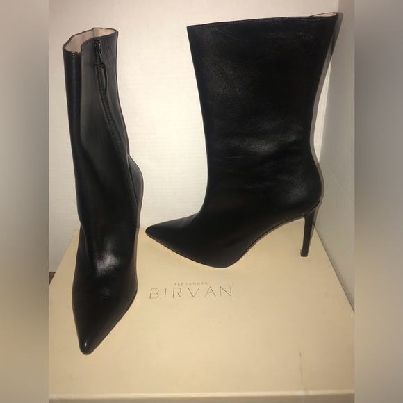 Alexandre Birman Boots Made in Spain black leather New eu38.5 - Picture 1 of 9